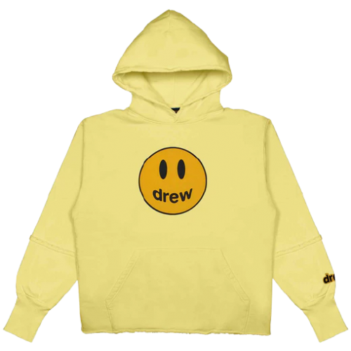 Drew House Deconstructed Mascot Hoodie Light Yellow By Youbetterfly